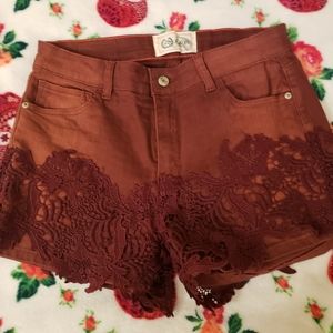 Burgandy L&B Shorts